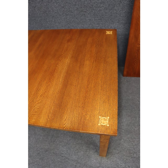 Stickley Stickley Harvey Ellis Mission Oak Extension Dining Table With Two Leaves For Sale - Image 4 of 13