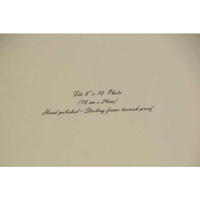 Sterling Silver Argento Sc Italian Textured Photo Frame For Sale In Palm Springs - Image 6 of 10