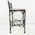 1980s Wrought Iron Vanity Stool For Sale - Image 4 of 15
