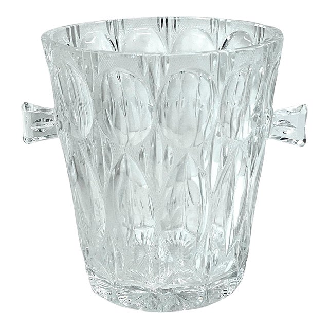 1960s Beyer Cut Crystal Glass Ice Bucket. Germany For Sale