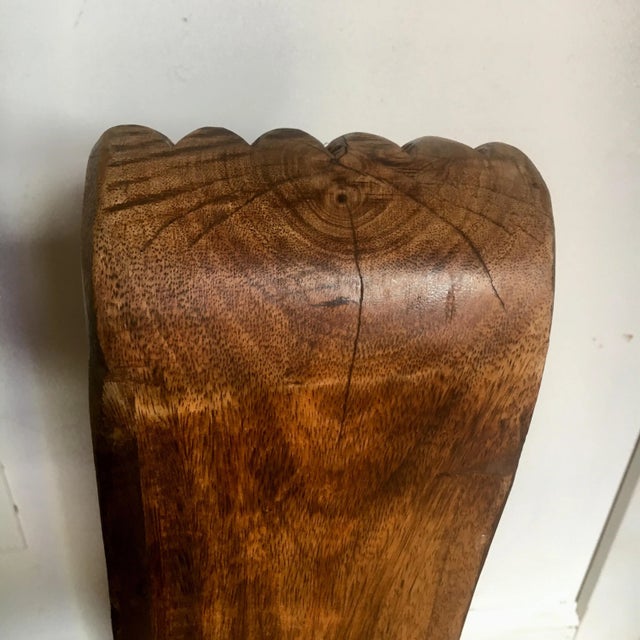 Carved Mahogany Architectural Corbels - a Pair For Sale - Image 9 of 13