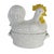 Carbone Chicken Rooster Large Casserole Dish Lid Farmhouse Decor 14.5 in 96 Oz For Sale - Image 4 of 10