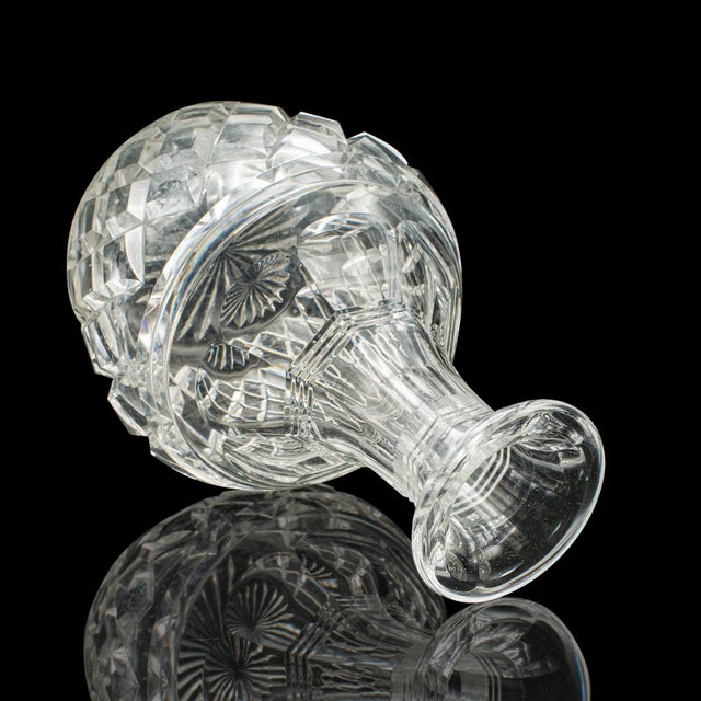 Glass 1950's Vintage Brandy Decanter For Sale - Image 7 of 12