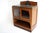 Antique Dutch Art Deco Amsterdam School Tea Display Cabinet in Oak and Marble, 1920s For Sale - Image 4 of 18