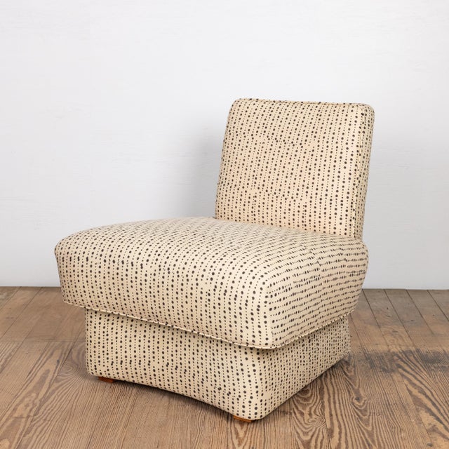 Mid-Century Modern Pair of Wda Home Modern Armless Chairs For Sale - Image 3 of 8