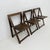 Vintage Wooden Folding Chairs by Aldo Jacober for Alberto Bazzani, 1960s, Set of 3 For Sale - Image 15 of 18
