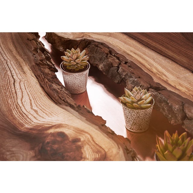 Organic Elm Dining Table by Robin Johnson for Johnson Bespoke For Sale - Image 4 of 6