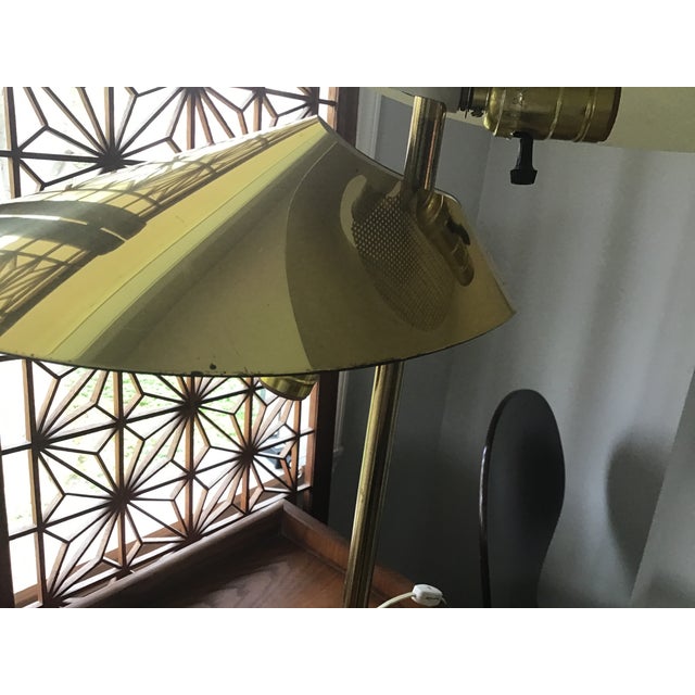 Brass 1970s Mid-Century Modern Curtis Jere Signed Lily Pad Table Lamp in Brass - Set of Two For Sale - Image 8 of 18