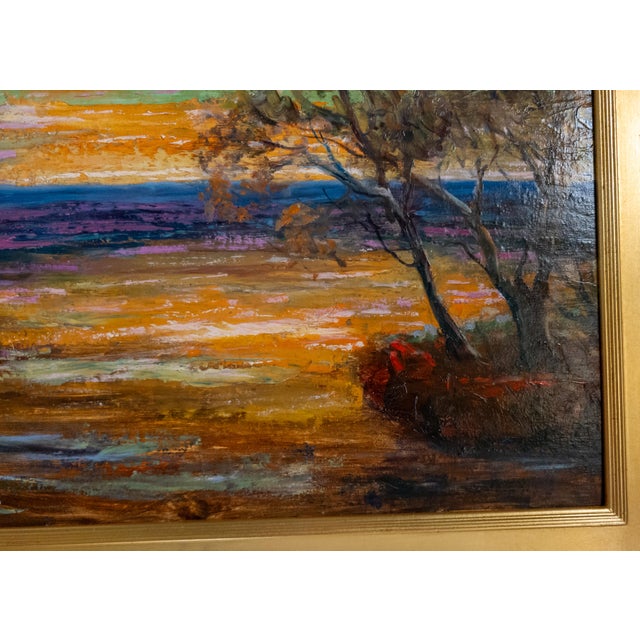 Mid-Century American Impressionist Landscape Painting of Mexico Coast by Walter Bailey For Sale - Image 9 of 15