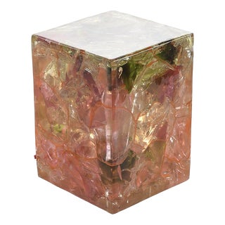 Vintage Fractal Resin Lamp For Sale