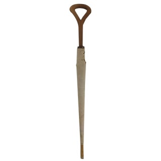Vintage Umbrella Sun in Fabric and Wood, 1950 For Sale