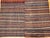 Vintage Turkish Kilim Rug, Handwoven Wool, Geometric Pattern, Indigo Blue & Rust-Red, 5x8 For Sale In Chicago - Image 6 of 13