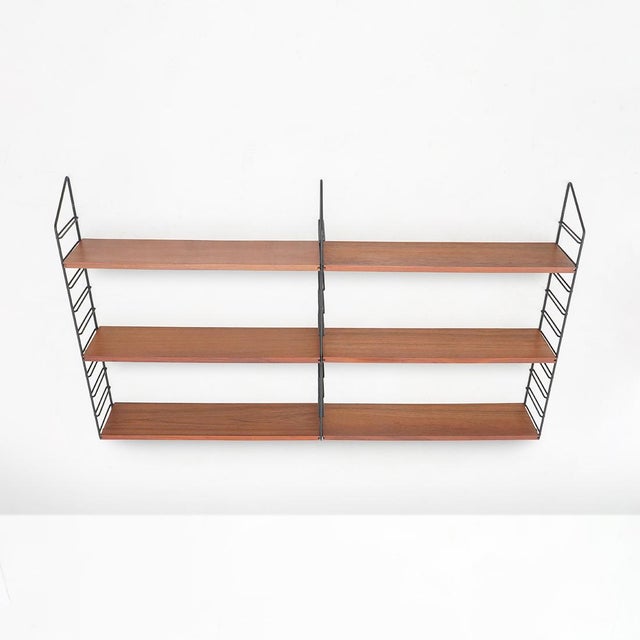 Italian Wall Bookcase, 1960s For Sale - Image 13 of 13