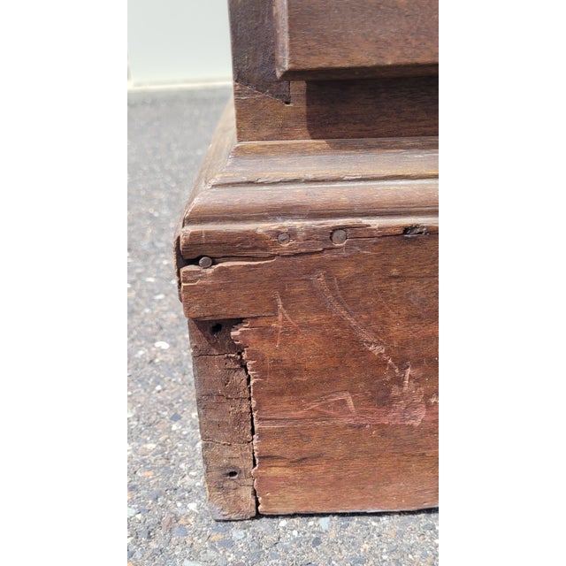 Late 18th Century Large Two Drawer American Chippendale Blanket Chest For Sale - Image 15 of 17