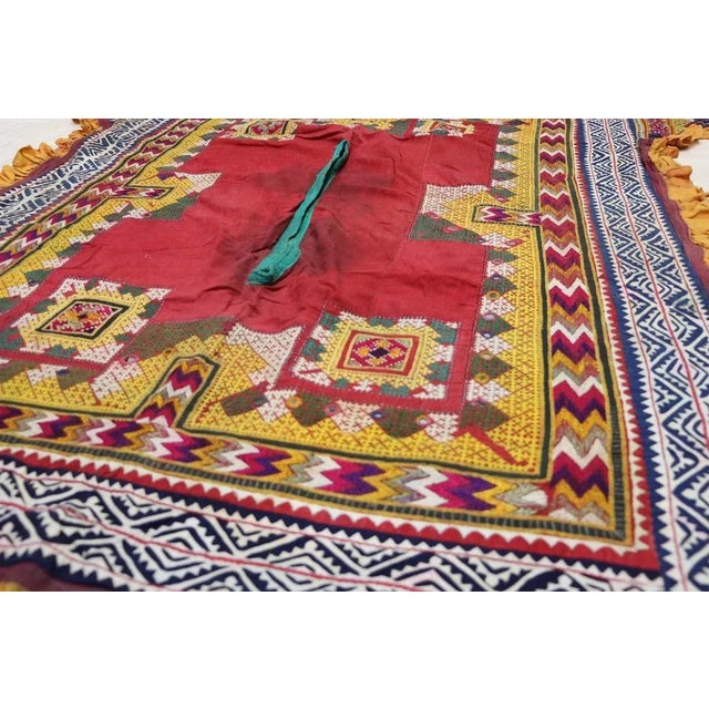 1920s Vintage Hand Embroidered India Wall Hanging, 1920s For Sale - Image 5 of 13