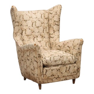 Vintage Bergere Lounge Chair, 1950s For Sale