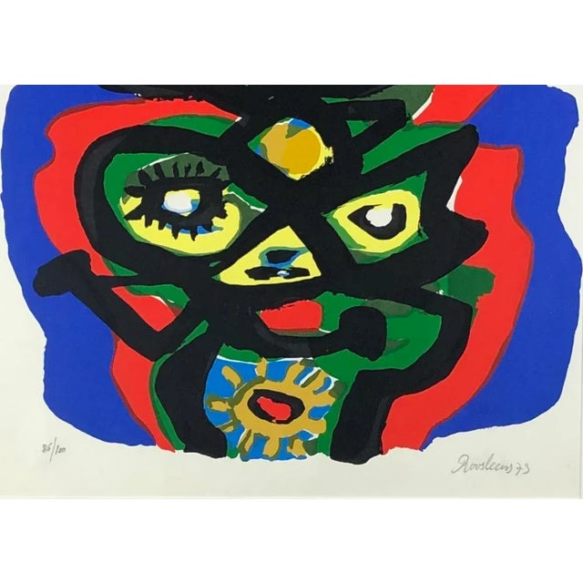Late 20th Century French Framed Abstract Lithograph Signed Roosleens For Sale - Image 5 of 6