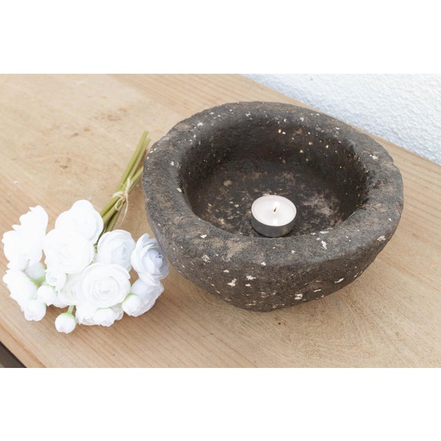 Farmhouse Antique Country Kitchen Stone Bowl For Sale - Image 3 of 6