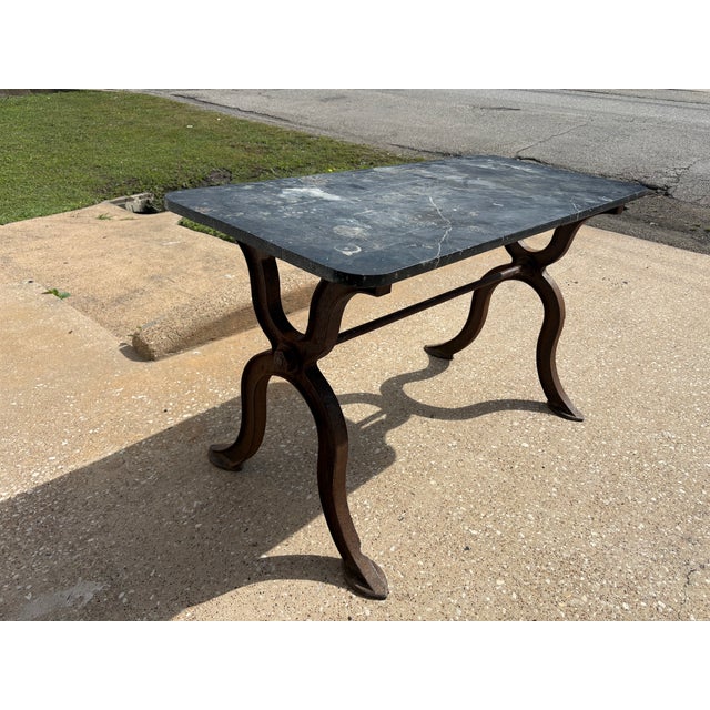 Metal Mid 19th Century French Cast Iron Work Table For Sale - Image 7 of 11