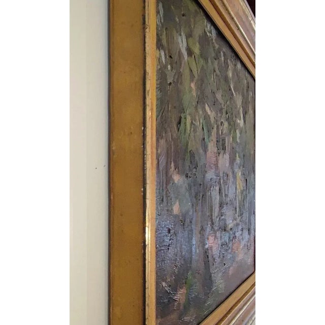 Lison Favarger, Paysage, Oil on Cardboard, 1920s, Framed For Sale - Image 8 of 10