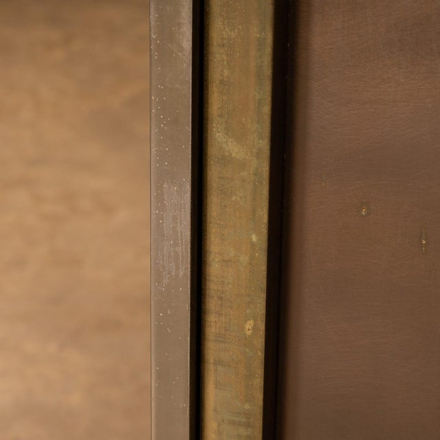 Vintage Square Brass and Bronzed Mirror from Belgo Chrom, Belgium, 1970s For Sale - Image 16 of 18