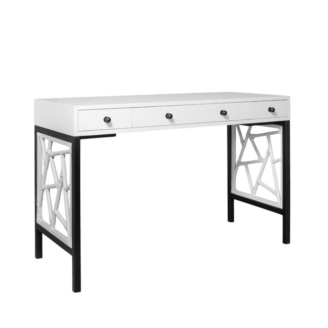 Tiffany Writing Desk - White For Sale - Image 9 of 9