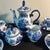 1960s 1960s English Traditional Flow Blue Ironstone Tea Set 9 Pcs For Sale - Image 5 of 8
