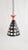Contemporary Contemporary Handmade Ceramic Black Cage, Pendant Light in Red and Yellow Bead Detailing For Sale - Image 3 of 7