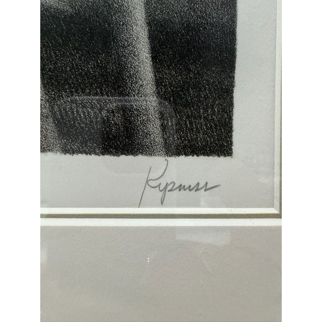 Printmaking Materials Late 20th Century Robert Kipniss Signed Ap Black & White Landscape Lithograph Framed For Sale - Image 7 of 10