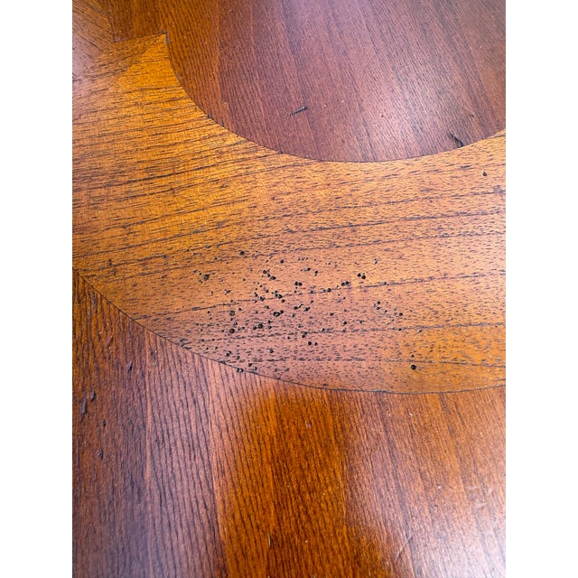 Newly Refinished - French Heritage Lyre Leg Harvest Dining Table For Sale In New York - Image 6 of 12