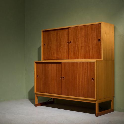 Öresund Cabinet in Teak and Oregon Pine by Børge Mogensen for Karl Andersson, Sweden, 1950s For Sale - Image 13 of 13
