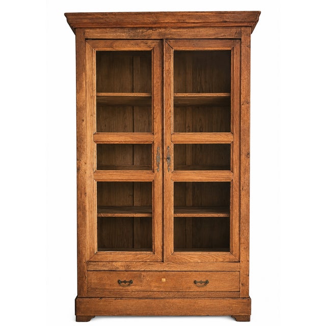 Large Oak Notary's Bookcase, France, 1880s For Sale - Image 10 of 10