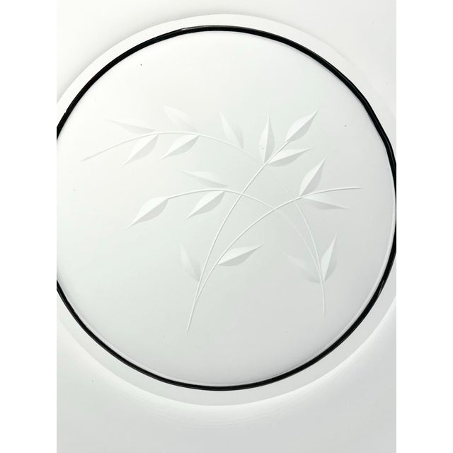 1950s Fostoria “Bridal Belle” Set of 6 Glass Salad Plates For Sale In Dallas - Image 6 of 6
