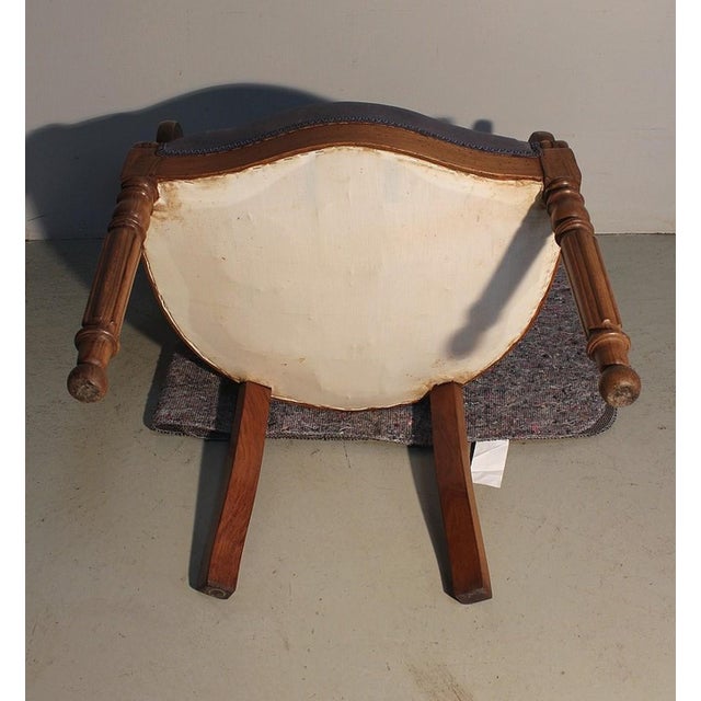 Louis Philippe Blond Walnut Office Chair, Late 19th Century For Sale - Image 15 of 16