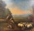 Textile Pair of 19th Century French Pastoral Oil Paintings in Blackened Frames For Sale - Image 7 of 11