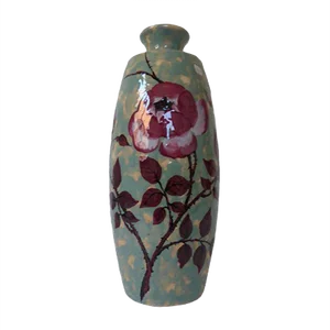 Large Art Deco French Ceramic Vase by Simone Larrie for d'Argyll, 1930s