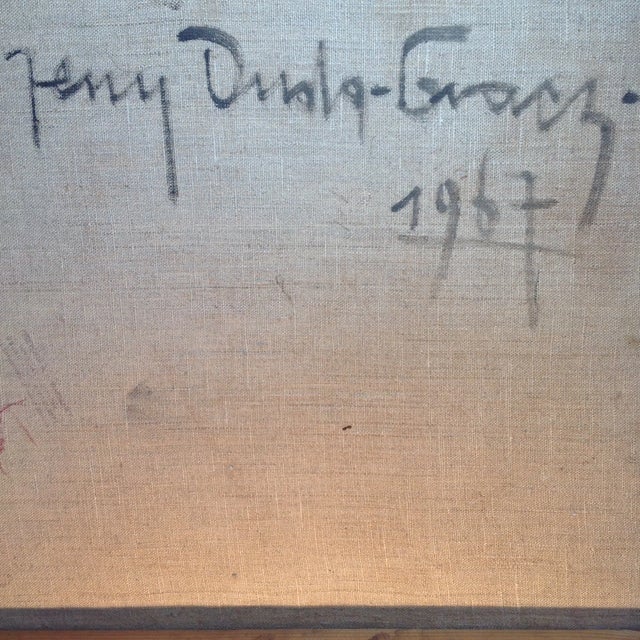 Oil Painting on Canvas - Jerzy Duda Gracz 1967 For Sale - Image 4 of 6