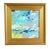 Mid-Century Modern Original Contemporary Modern Abstract Marbleized Art Painting Including the Antiqued Gold Wood Frame For Sale - Image 3 of 5