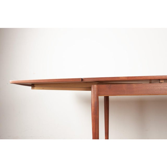 Wood Danish Teak Model 592 Square Extendable Dining Table by Arne Vodder for Sibast, 1960 For Sale - Image 7 of 16