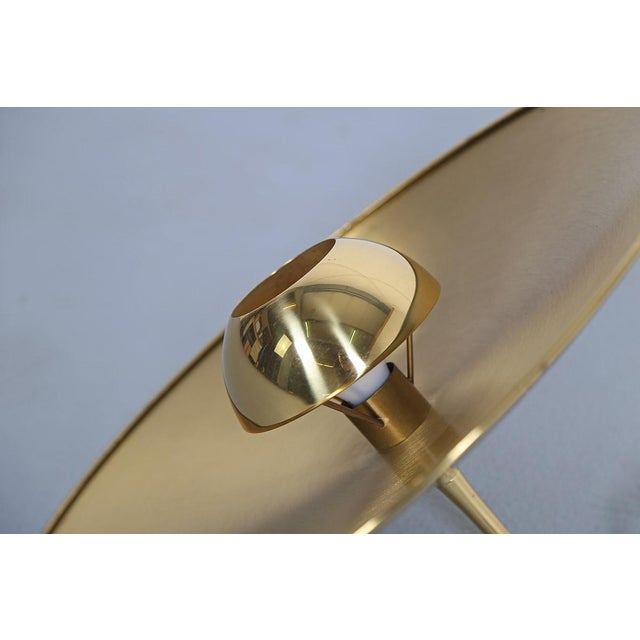 Onos 55 Pendant Lamp with Counterweight in Polished Brass by Florian Schulz, 1970s For Sale - Image 6 of 12