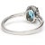 A timeless classic, this 14-karat white gold blue zircon & diamond ring is an elegant piece that will never go out of...