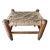 Vintage Woven Oak Stool For Sale