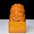 Yellow Vintage Chinese Shoushan Stone Seal With Guardian Lion Finial For Sale - Image 8 of 10