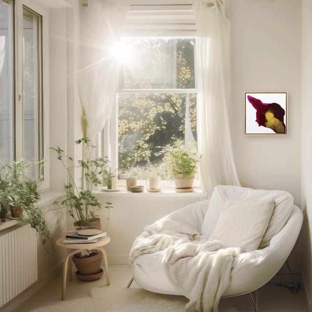 Textile Rising in Gold - Framed Original Minimalist Abstract Contemporary Art Original Artwork by Clara Berta For Sale - Image 7 of 9