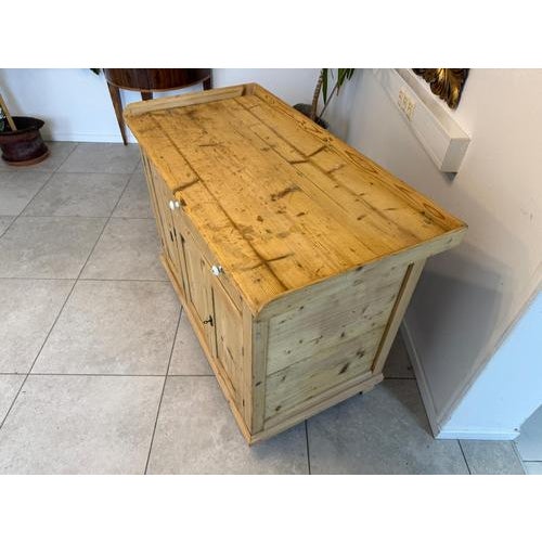 Brown Antique Rustic Changing Table or Chest of Drawers in Wood For Sale - Image 8 of 14