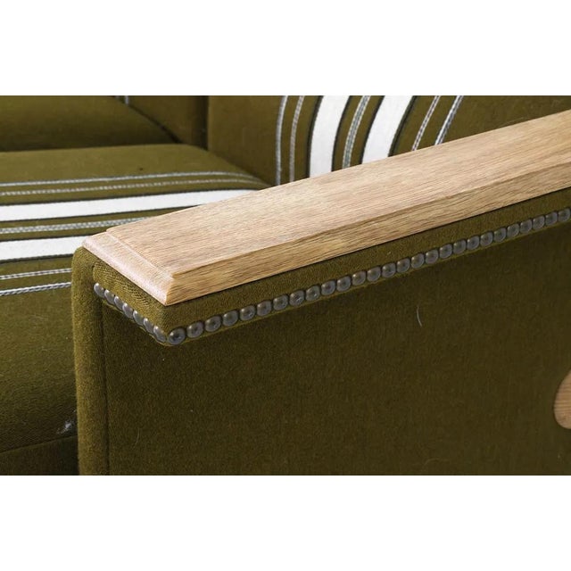 Danish Mid Century Modern Sofa W Straight Paddle Arms For Sale - Image 13 of 16