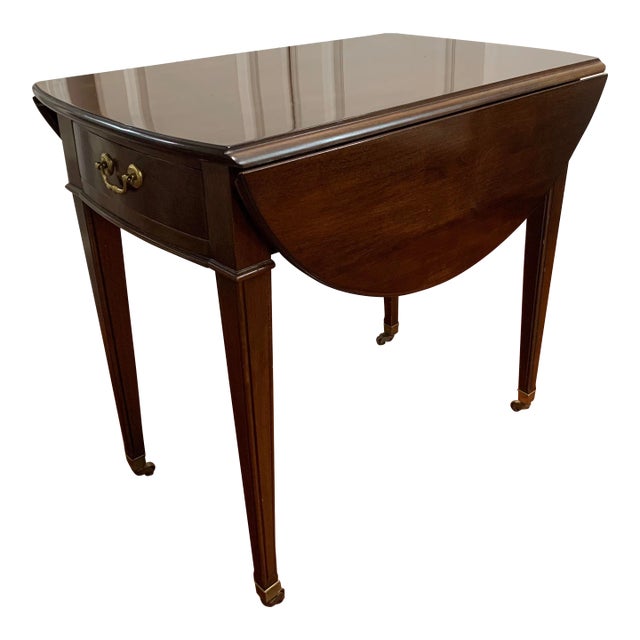 Ethan Allen Lamp Pembroke Side Table Nightstand Vintage For Sale