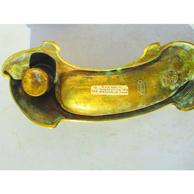 Late 19th Century 19th Century French Art Nouveau Desk Tray For Sale - Image 5 of 7