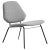 Lean Stone Grey Chair by Nur Design For Sale