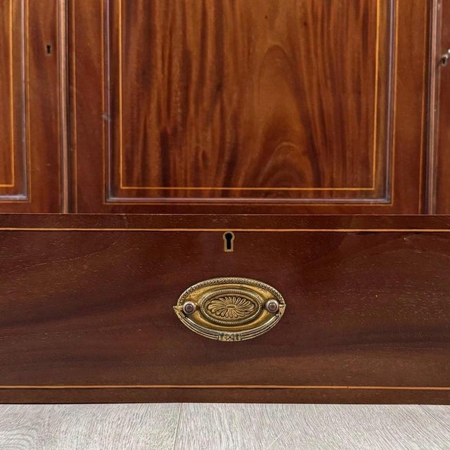 Large Antique 18th Century English Georgian Mahogany Bookcase For Sale - Image 12 of 13
